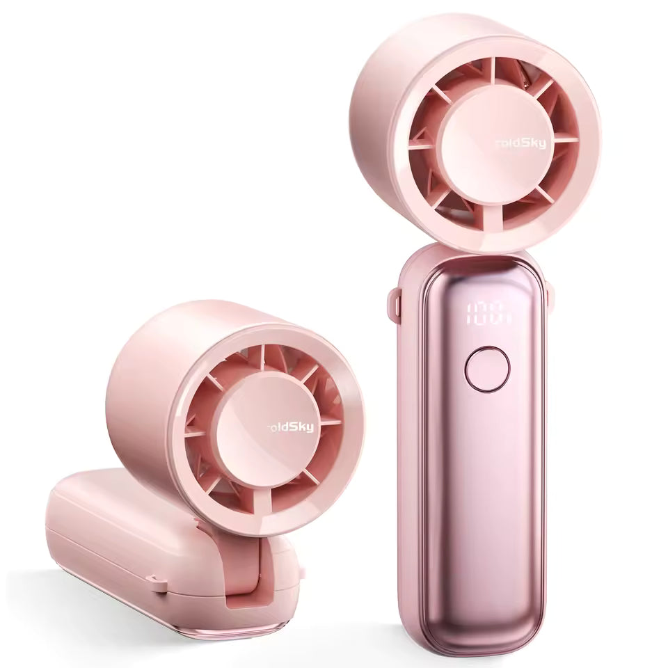 Portable Handheld Turbo Fan – 5000mAh Rechargeable