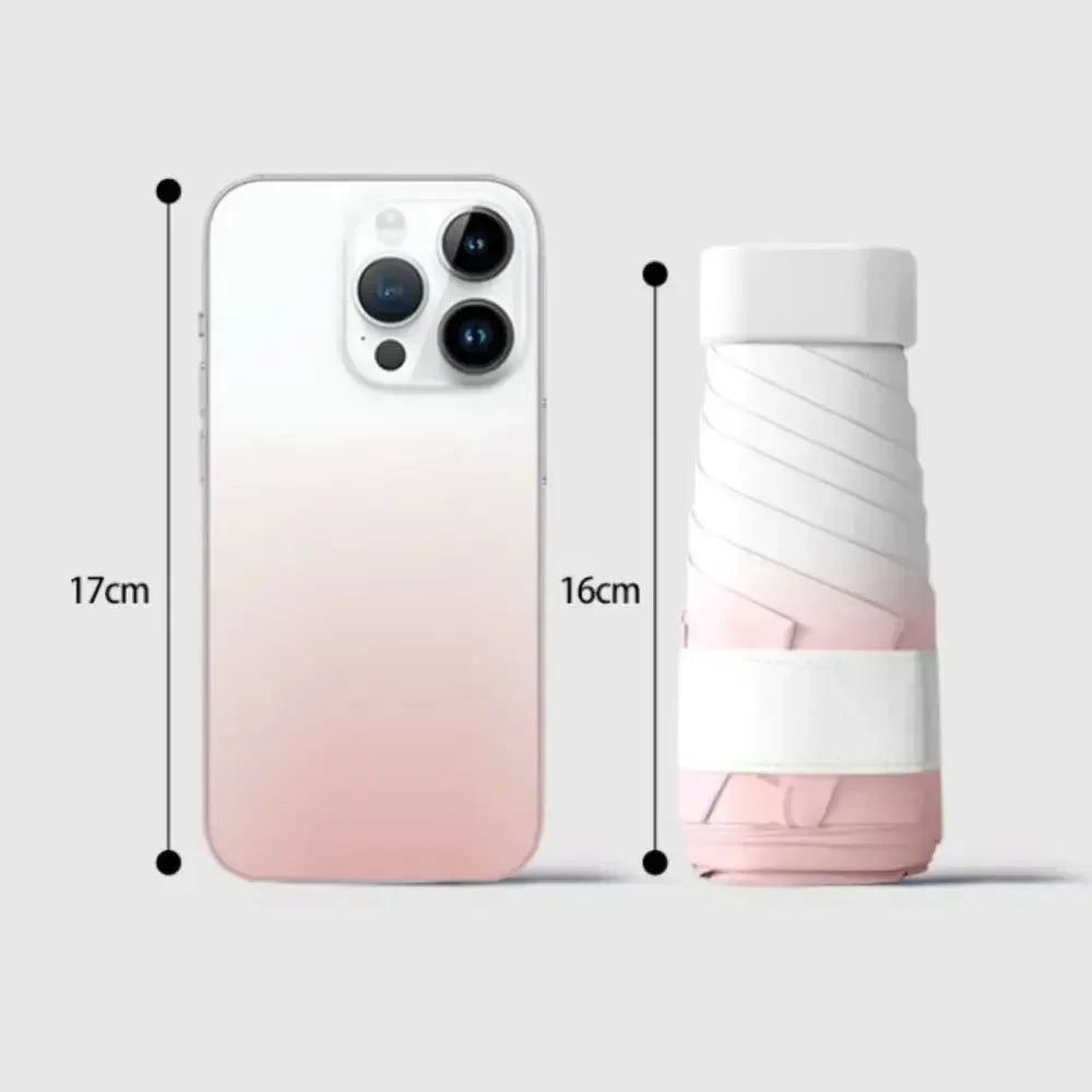 Hannah  Mini Sun Umbrella – Small Pocket Folding Umbrella with