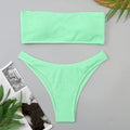 Women's Teal Brazilian Bandeau Swimsuit Weeknd Shop Online
