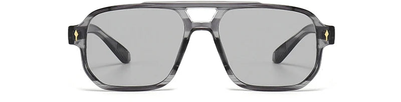 Retro Double Bridge Square Sunglasses