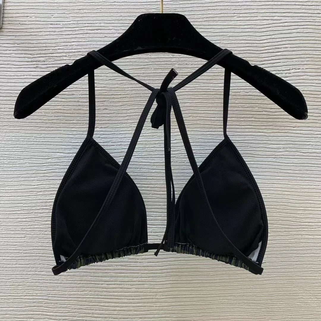 Trendy Luxury Fashion Triangle Bikini Set