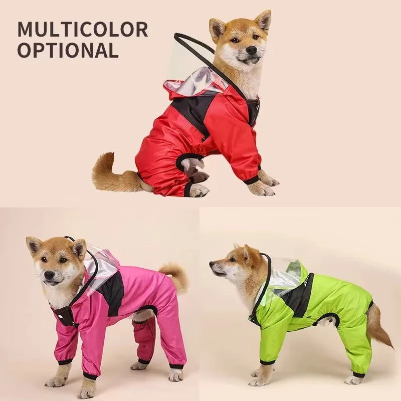 The Dog Face Waterproof Pet Raincoat – All-Weather Protection with Style