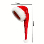 Long Velvet Santa Hat