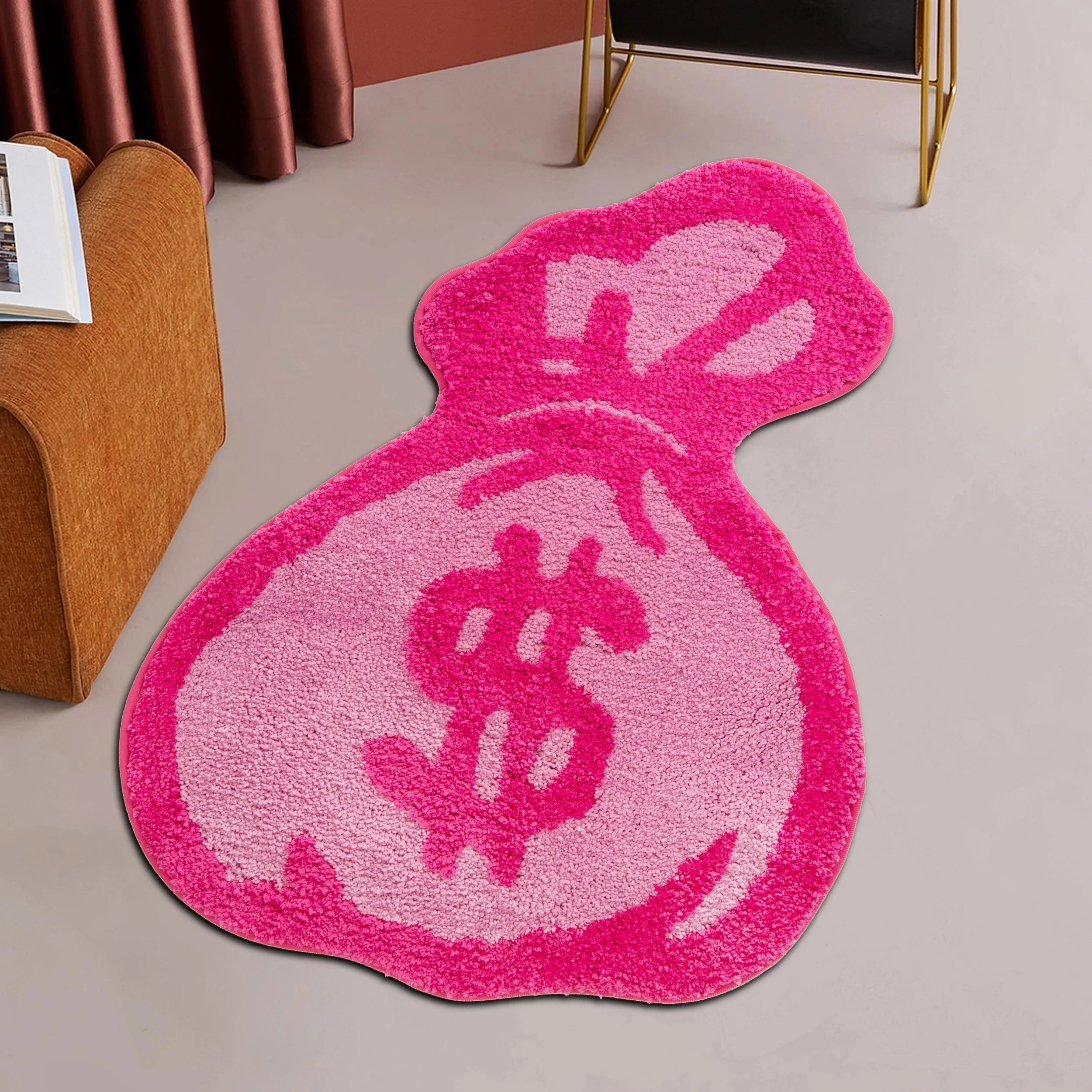 Money Bag Velvet Flat Rug