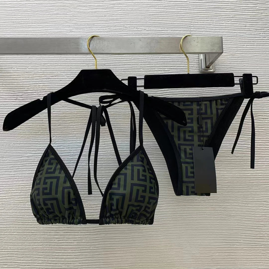 Trendy Luxury Fashion Triangle Bikini Set