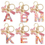 Summer Addition A-Z Letter Keychain