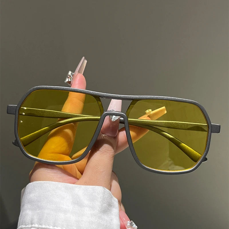 Fashion Vintage Sunglasses – UV400 Gradient & Mirror Lens Eyewear