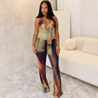 Unapologetic Vintage Panelled Halter Jumpsuit