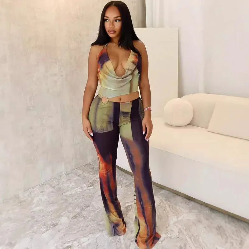 Unapologetic Vintage Panelled Halter Jumpsuit