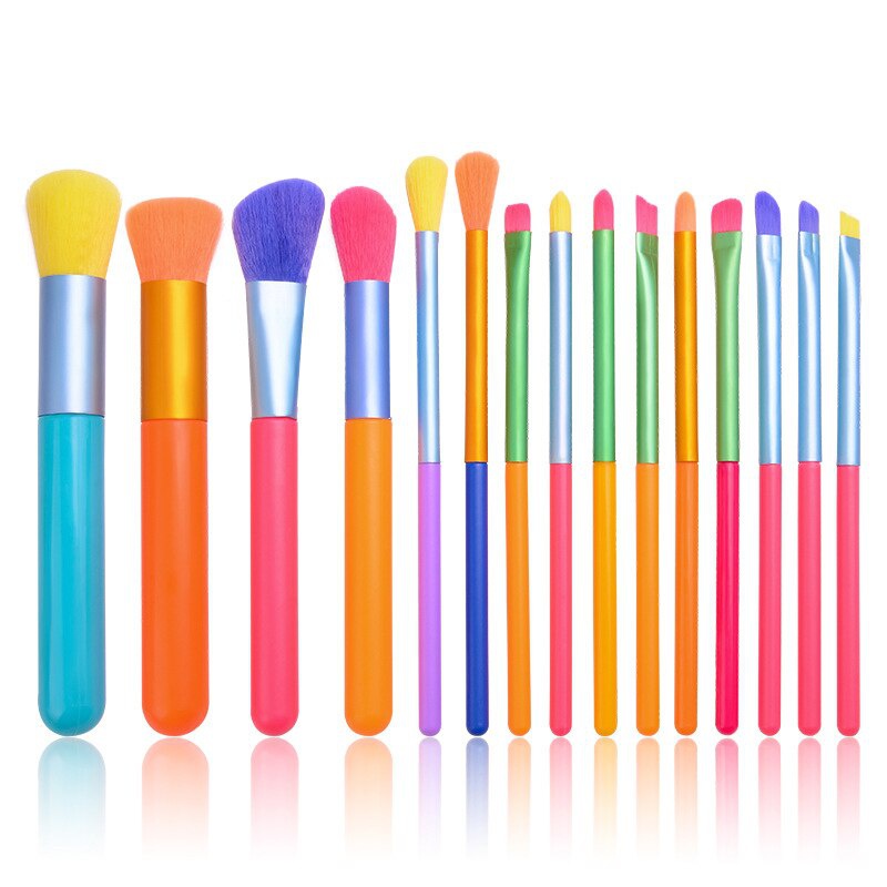 IVY  15-Piece Colorful Makeup Brush Set