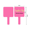 Custom Acrylic Lash Artist Handheld Mirror – Lip or Square Shape Weeknd Shop Online