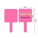 Custom Acrylic Lash Artist Handheld Mirror – Lip or Square Shape