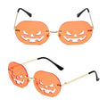 Pumpkin Retro Rimless Sunglasses Weekend Shade Sunglasses