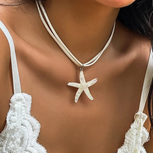 Boho Starfish Pendant Necklace Weeknd Shop Online