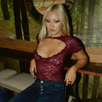 Malorie Floral Mesh Top