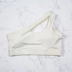 One-Shoulder Sports Bra – Asymmetrical Yoga & Fitness Top