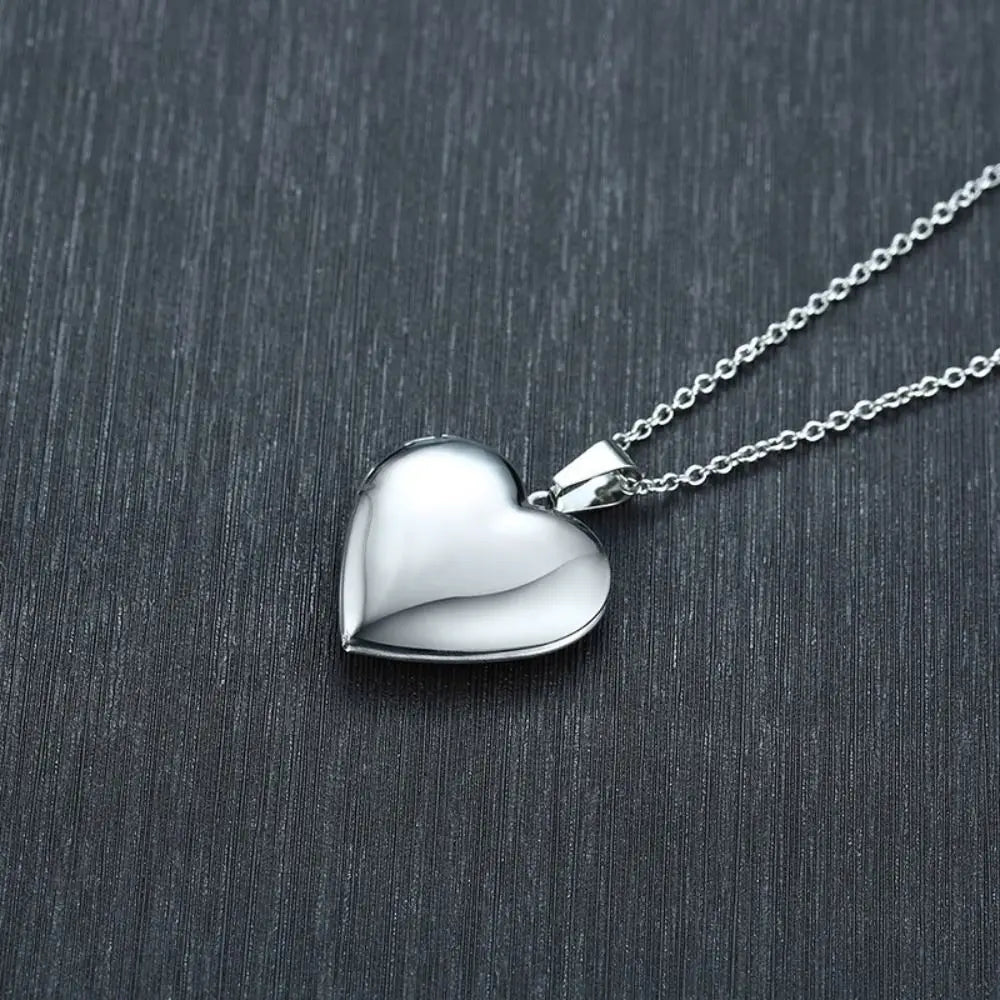 Heart Shaped Photo Locket Pendant
