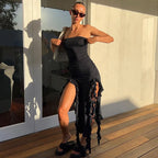Beach Fun Fringe Tube Dress