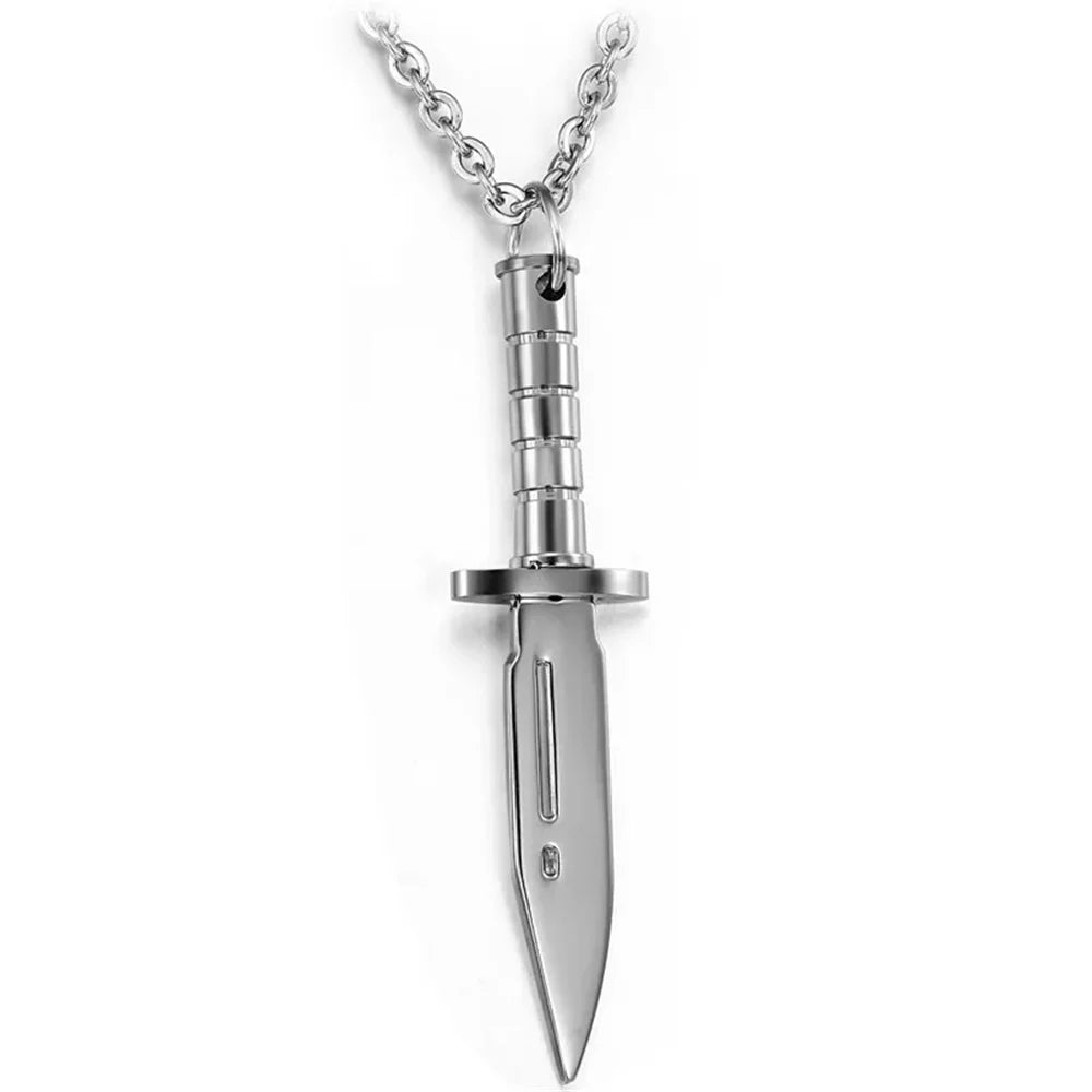 New Gothic Knife Dagger Pendant Necklace