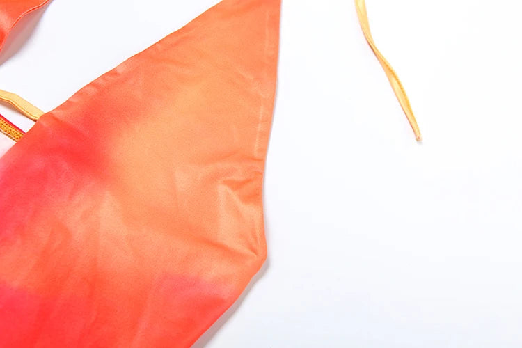 Sunset Mirage Mesh Maxi Dress.