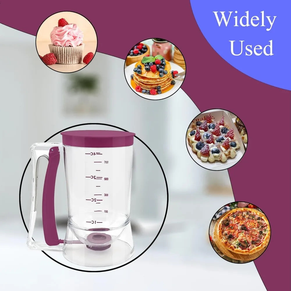 Pancake Batter Dispenser with Squeeze Handle