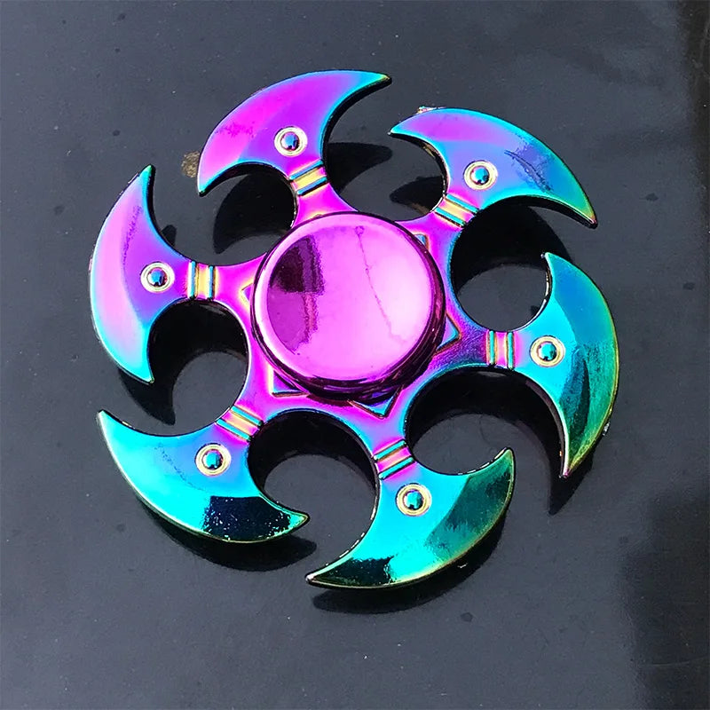 New Metal Rainbow Fidget Spinner Gradient Color