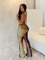 Unapologetic Vintage Panelled Halter Jumpsuit