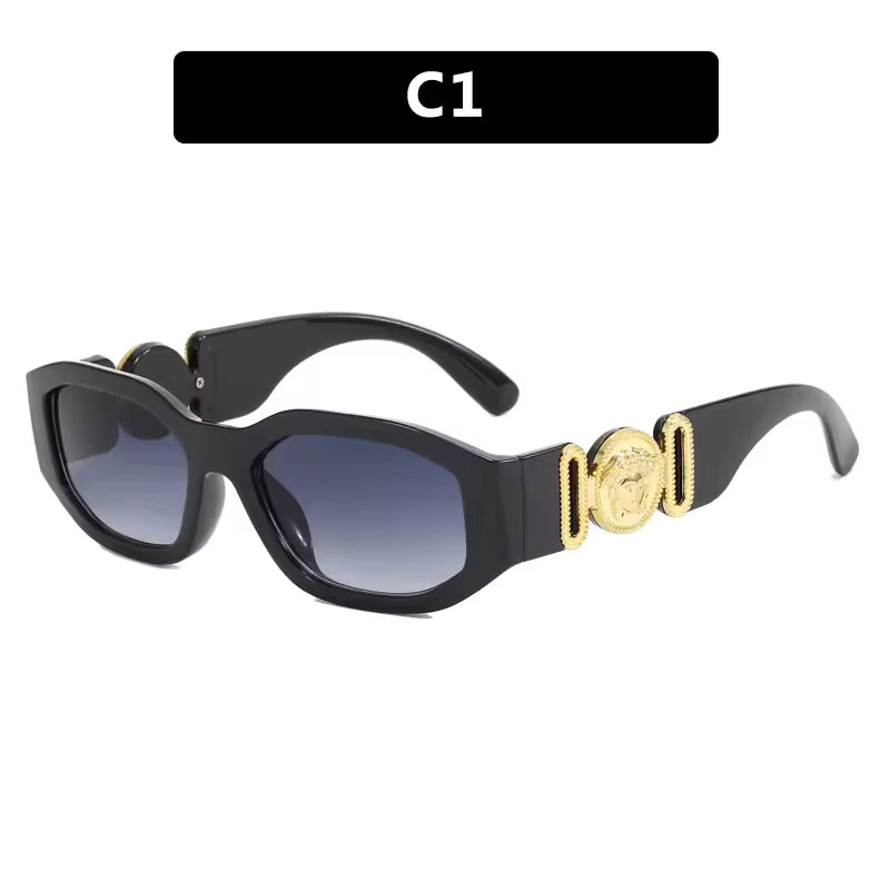 Plastic Square Reflective Sunglasses