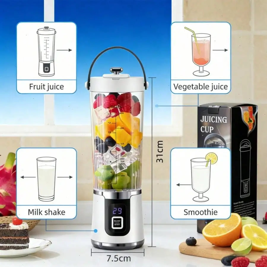 Portable USB Charging Mini Blender and Juicer 15 OZ