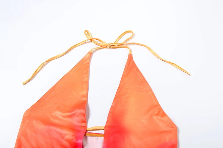 Sunset Mirage Mesh Maxi Dress.