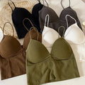 V-Neck Camisole Women Sexy Stretch Push Up Bra with Chest Pads Weeknd Shop Online