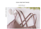 Women's Tank Sports Bra Top with Pad