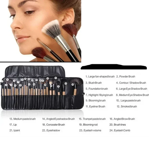 24 pcs Makeup Brush Sets Cosmetics Brushes