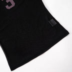 Mesh Long Sleeve Number 3 Print Crop Top