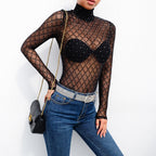 Mesh Sheer Bodysuit – Sparkle and Slay
