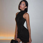 Cross Ruffles Mini Dress - $21.99 - Women Dresses - Weeknd Shop Online