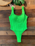 Neon High Cut One Piece Swimsuit Weeknd Shop Online