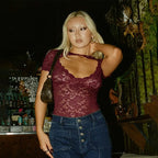 Malorie Floral Mesh Top