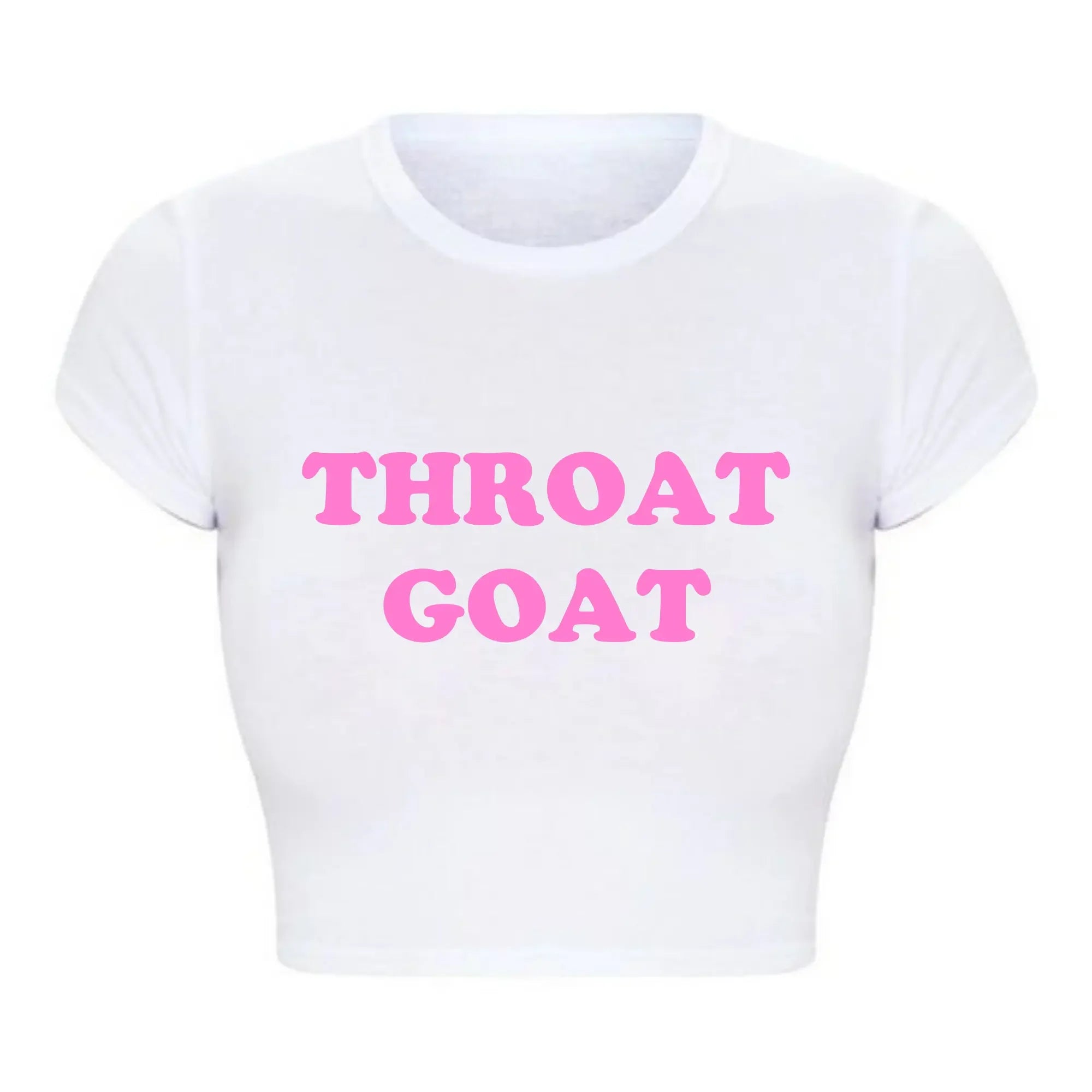 Throat Goat Crop Top – Sexy Graphic Tee for Bold Fashionistas