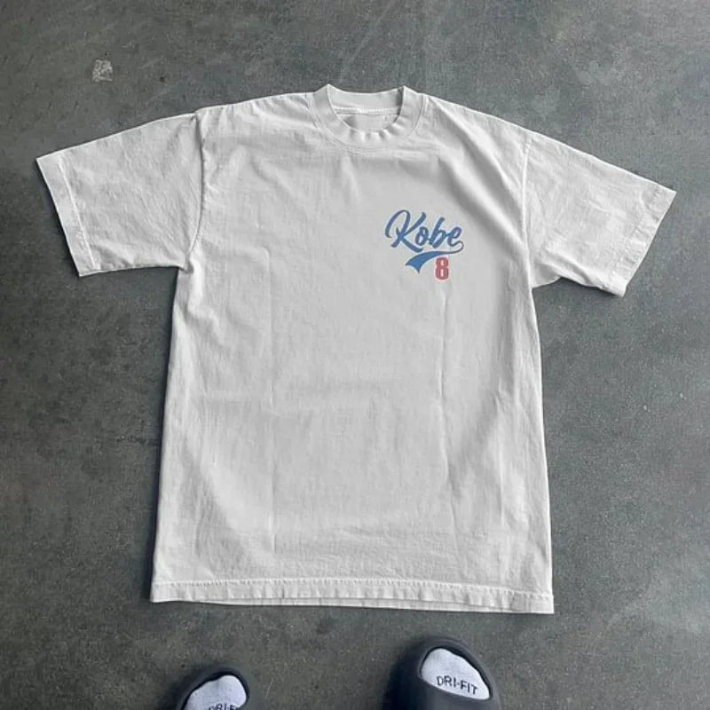Basketball 8 Print Oversized Vintage T-Shirt