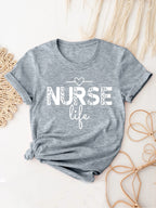 Nurse Life Print T-Shirt