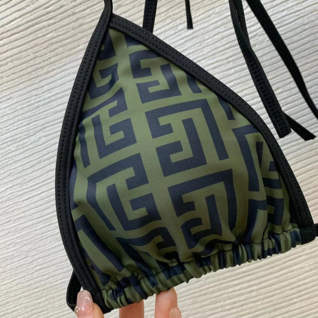 Trendy Luxury Fashion Triangle Bikini Set