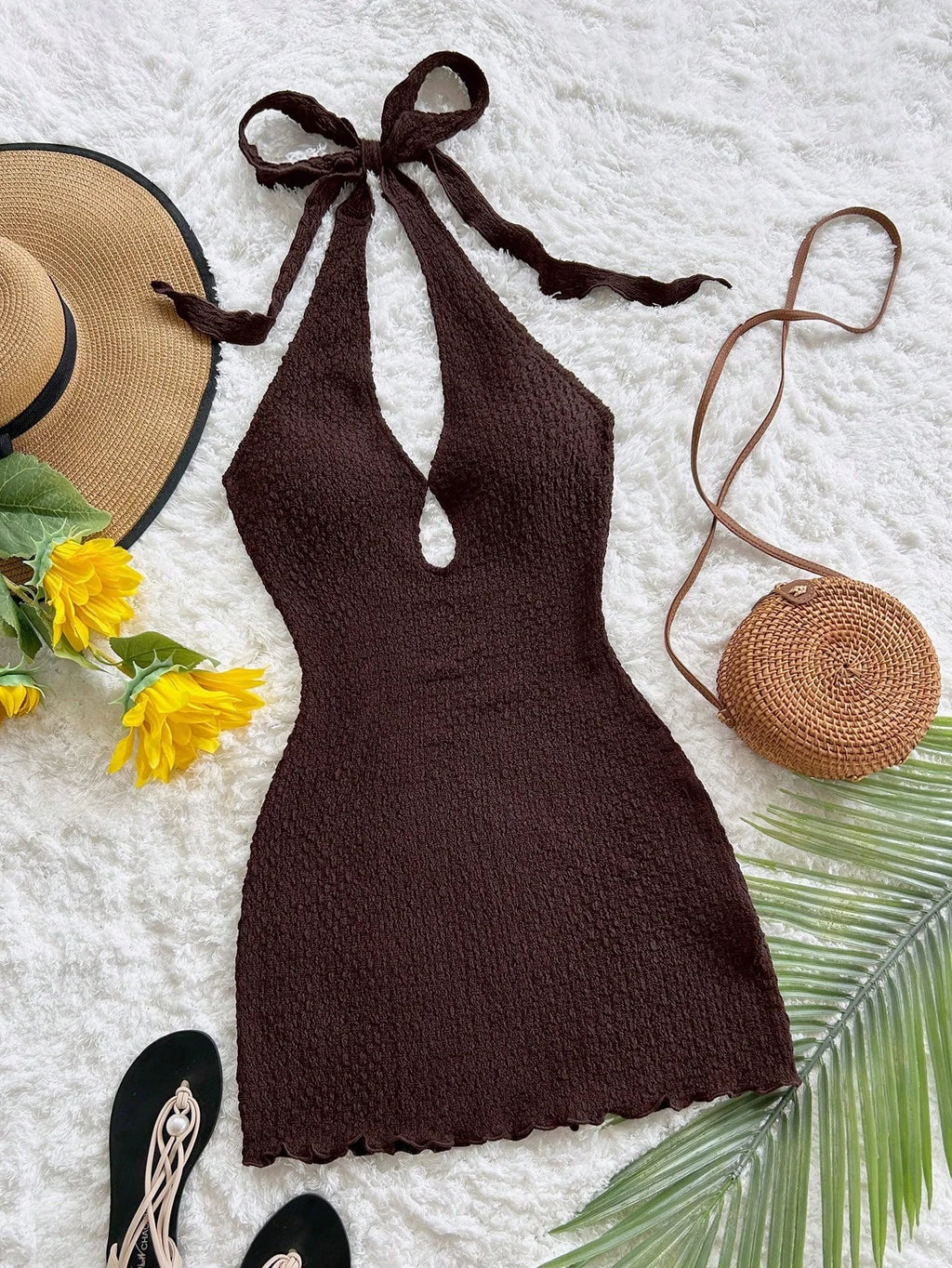 JuJu Backless Bohemian Mini Dress