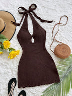 JuJu Backless Bohemian Mini Dress
