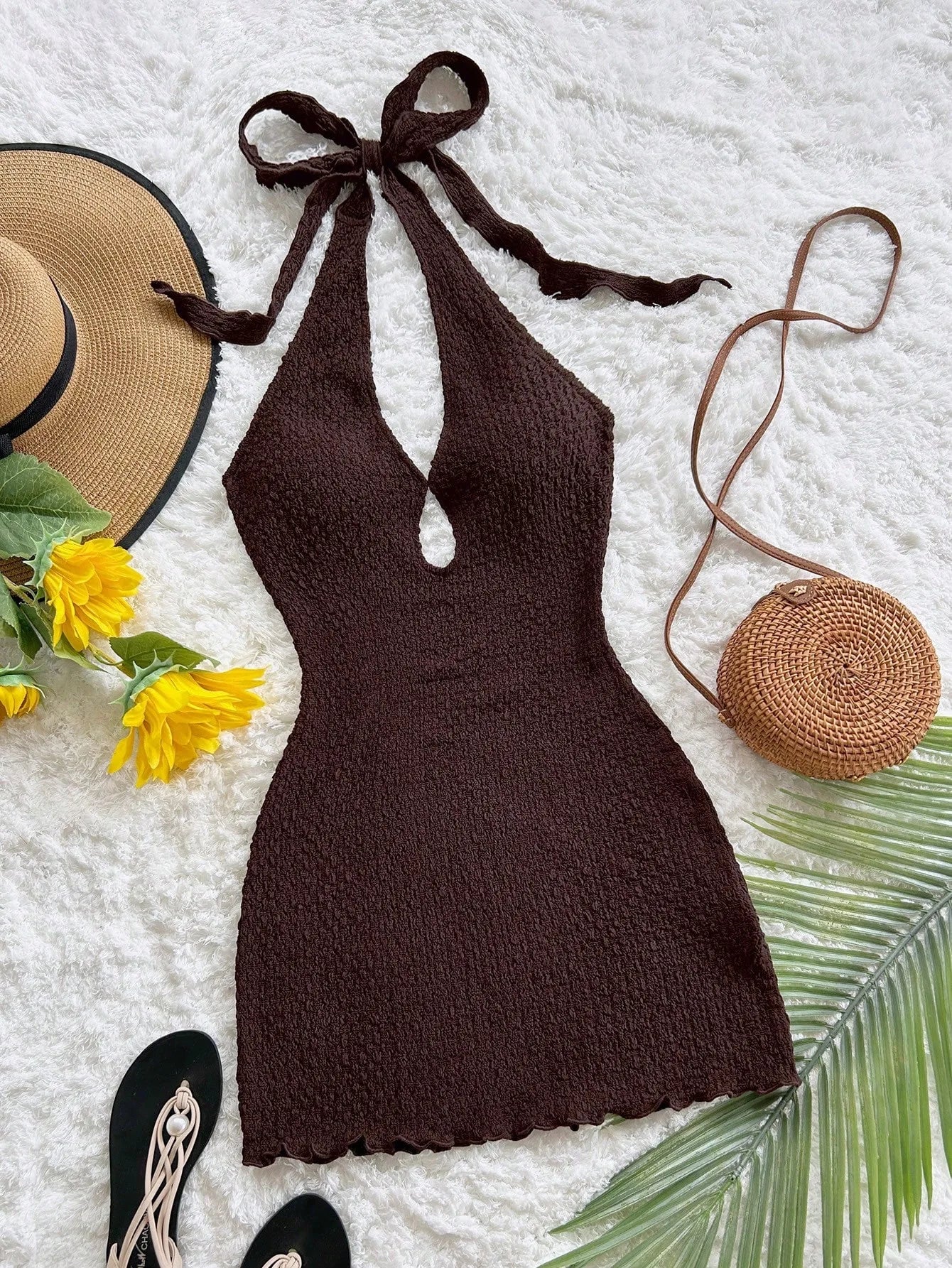 JuJu Backless Bohemian Mini Dress