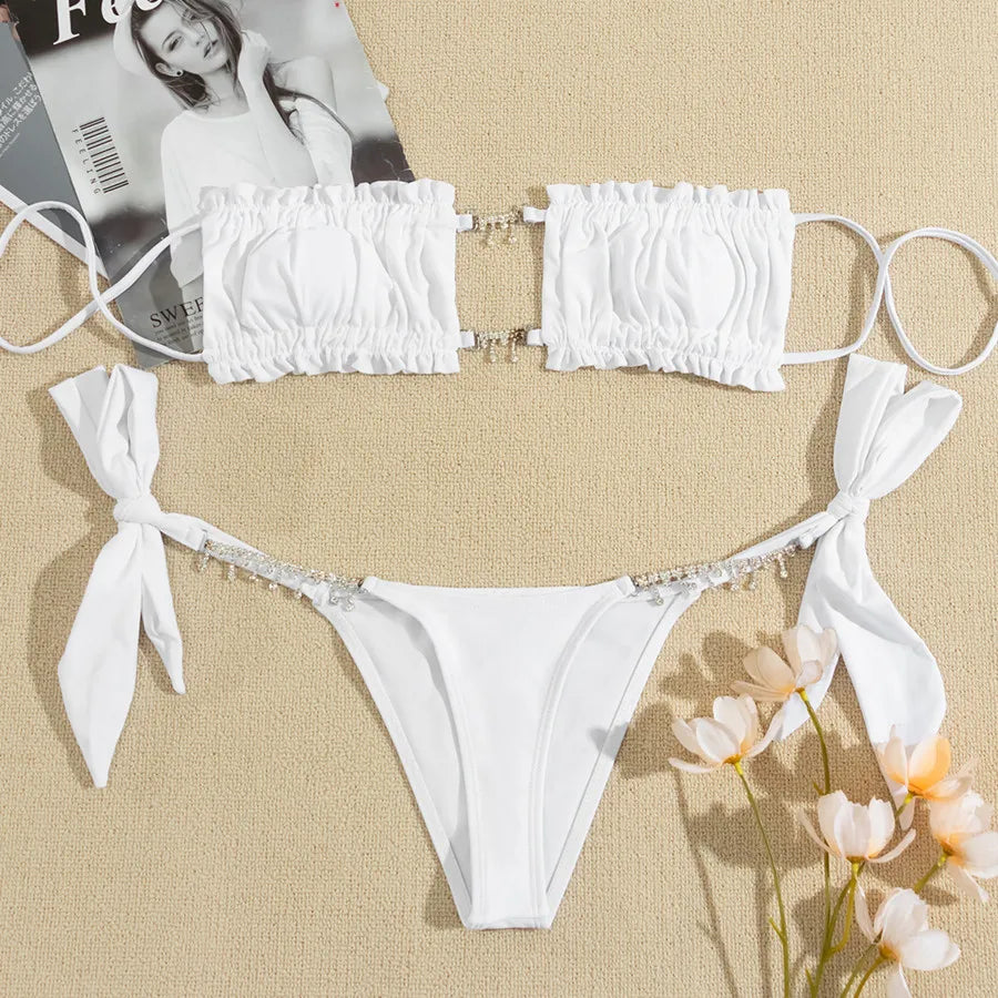 Brittany Crystal Diamond Rhinestone Bikini
