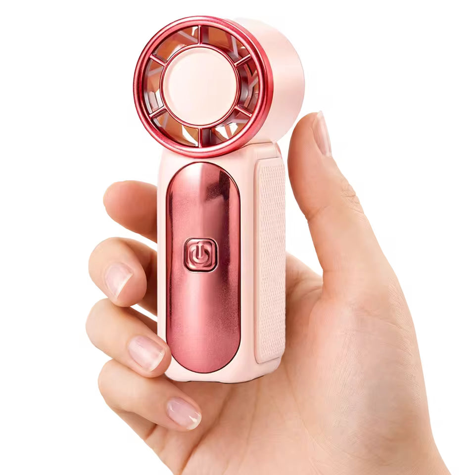 Portable Handheld Turbo Fan – 5000mAh Rechargeable