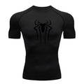 Men's Spider Print Compression Shirt – Quick-Dry, Breathable Gym Tee Weeknd Shop Online