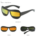 Irregular Retro Style Square Sunglasses Weekend Shade Sunglasses