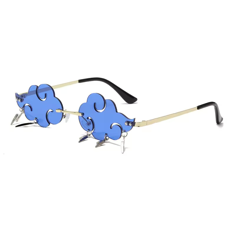 Clouds Rimless Lightning Pendant Sunglasses